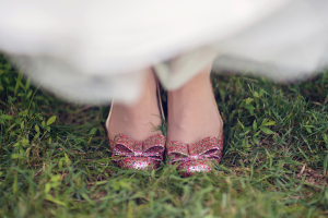 Multicolored Glitter Bridal Shoes