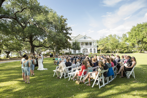 Outdoor Wedding Ceremony at Charleston Plantation