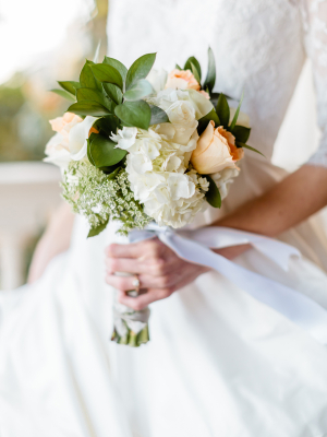 Peach and Ivory Bouquet