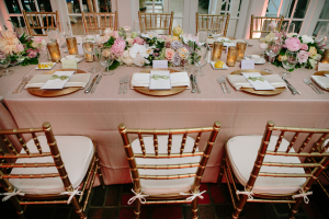 Pink and Gold Reception