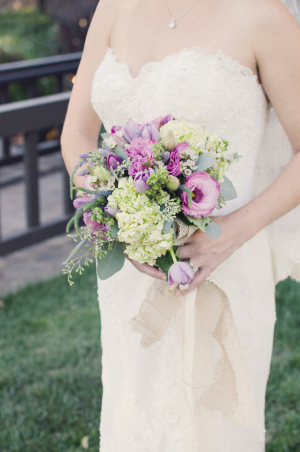 Purple and Green Bouquet