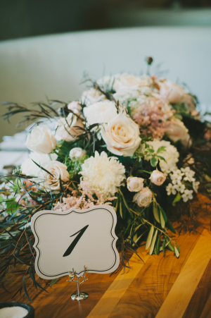 Scalloped Reception Table Numbers