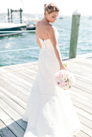 Scalloped Strapless Bridal Gown