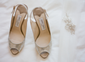 Silver Snakeskin Bridal Shoes