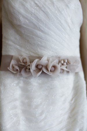 Waist Embellishment on Bridal Gown
