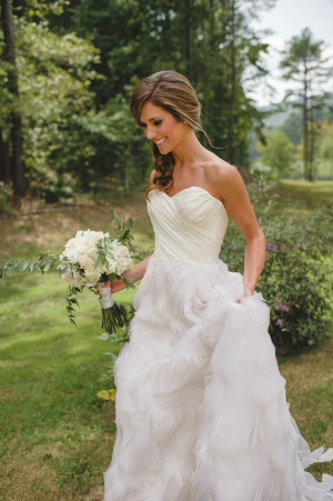 Wedding Gown with Ruffled Skirt