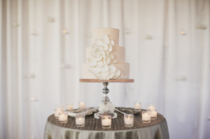 White Modern Wedding Cake