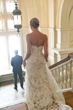 Back of Lace Bridal Gown