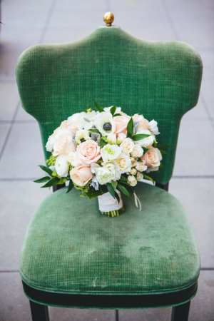 Blush Rose and Anemone Bouquet