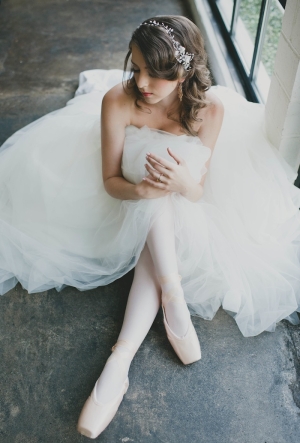 Bride in Ballet Shoes