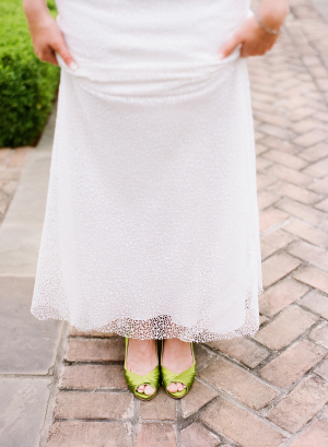Bride in Green Shoes
