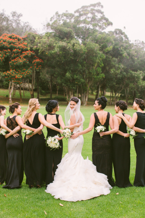Bridesmaids in Black