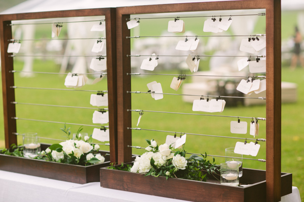 Escort Cards on Wire