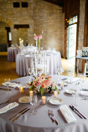 Gray and Pink Reception