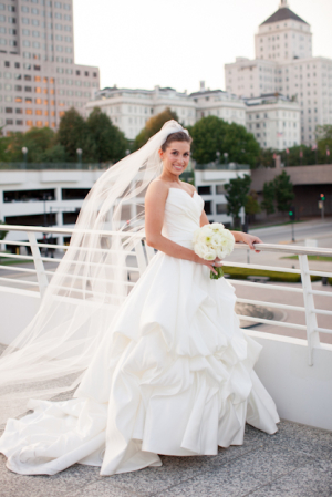 Modern Strapless Bridal Gown