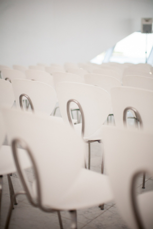 Modern White Ceremony Chairs