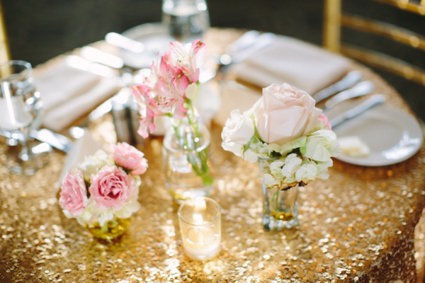 Pink and Gold Reception Decor Ideas