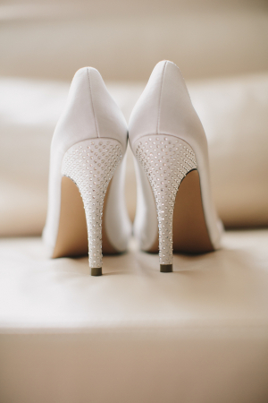White Bridal Heels
