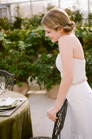 Beaded Waistline on Bridal Gown