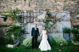 Bride and Groom Outdoor Chicago Portrait