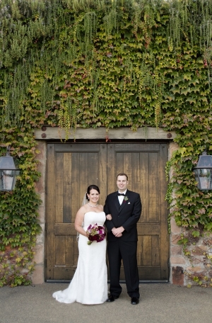 Bride and Groom Winery Wedding