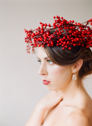 Bride in Berry Wreath