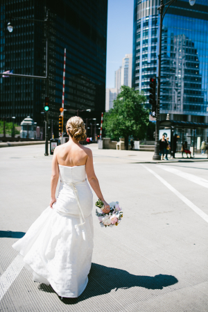 Bride in Downtown Chicago