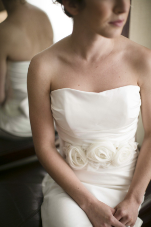 Bride in Modern Trousseau Gown