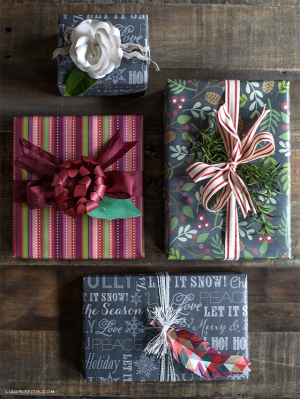 Chalkboard Gift Wrap Printable from Lia Griffith 
