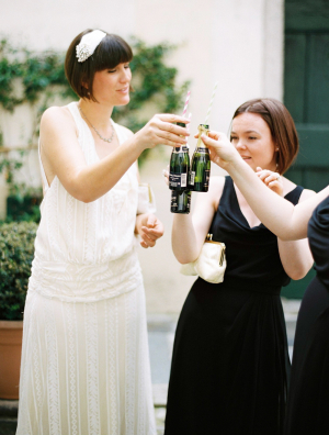 Champagne Toast After Wedding