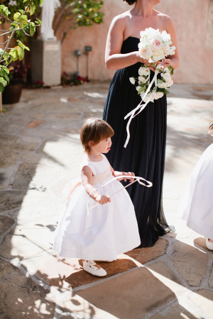 Flower Girl with Ribbon Wand