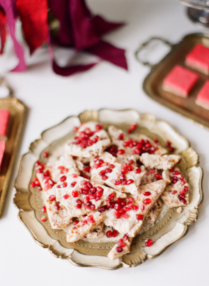Gold Red Holiday Desserts