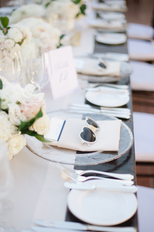Ivory and Blue Tabletop