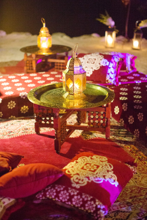 Middle Eastern Inspired Wedding Lounge Area