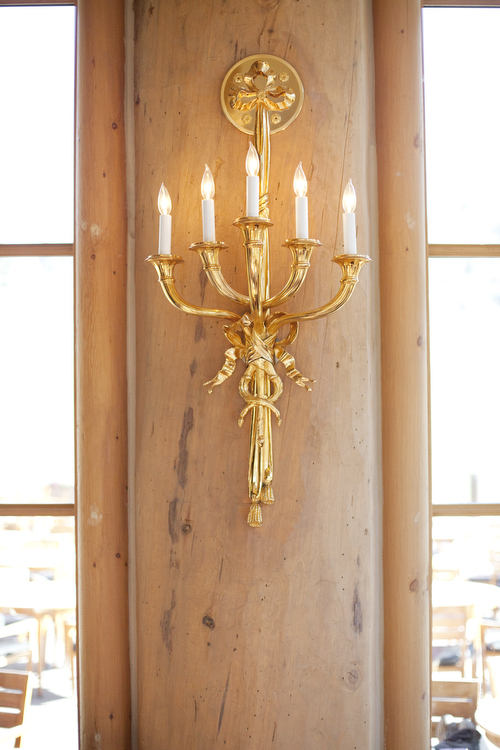 Ornate Gold Candle Sconce