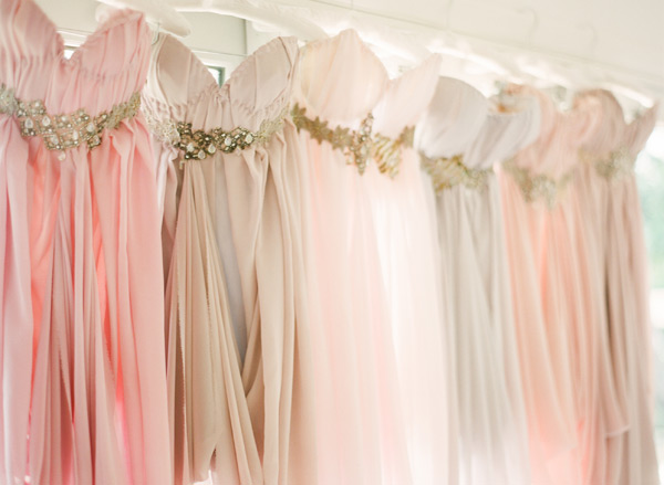 Pastel Pink Bridesmaids Dresses