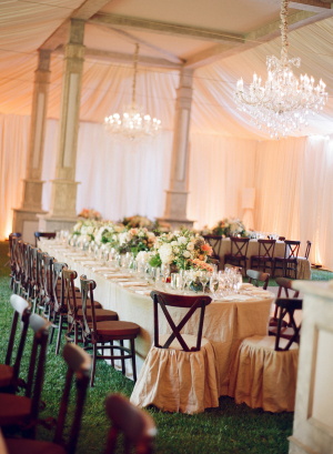 Peach and Ivory Reception