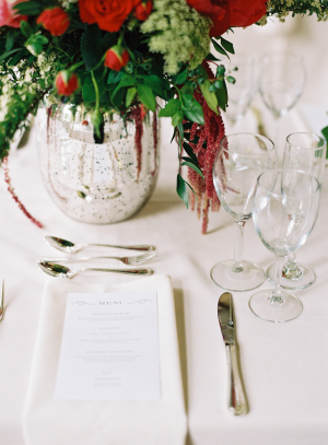Simple Wedding Place Setting