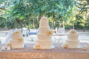 Three Cakes at Wedding