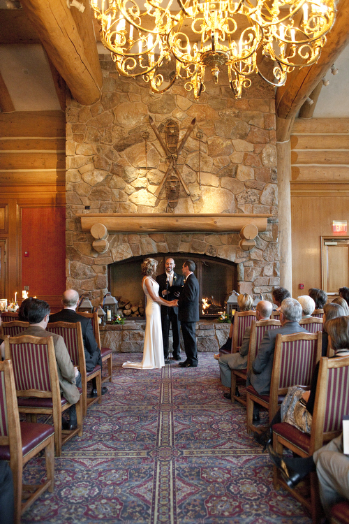Utah Mountain Lodge Wedding Ceremony