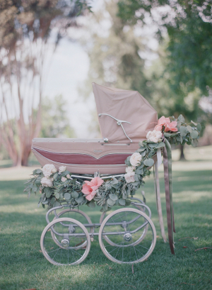 Wedding Carriage with Flowers