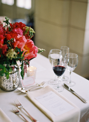 Wine Glasses Wedding Table