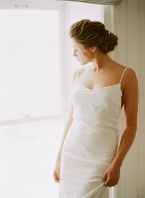 Bride in Casual Slip Dress