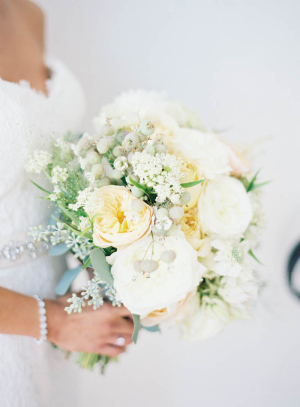 Butter Yellow and Ivory Bouquet