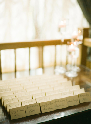 Calligraphy Place Cards Reception Ideas