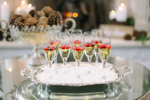 Champagne on Silver Tray