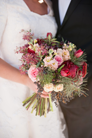 Crimson and Pink Bouquet