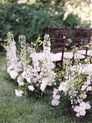 DIY Wildflower Wedding Aisle