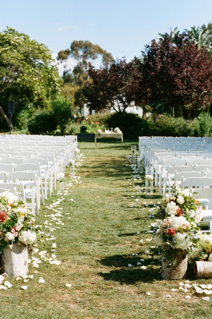 Elegant Outdoor Wedding Aisle