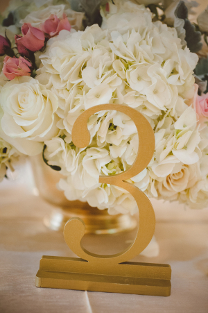 Gold Metal Table Numbers